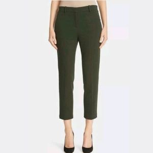 Theory Dark Green Ankle Pants